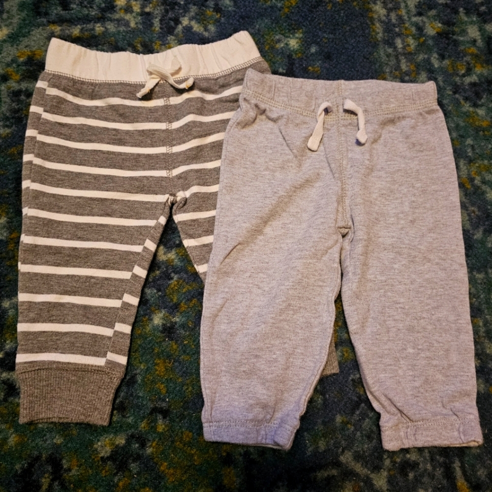 Set of 2! Carter's 6 Month Sweatpants/Joggers Gray